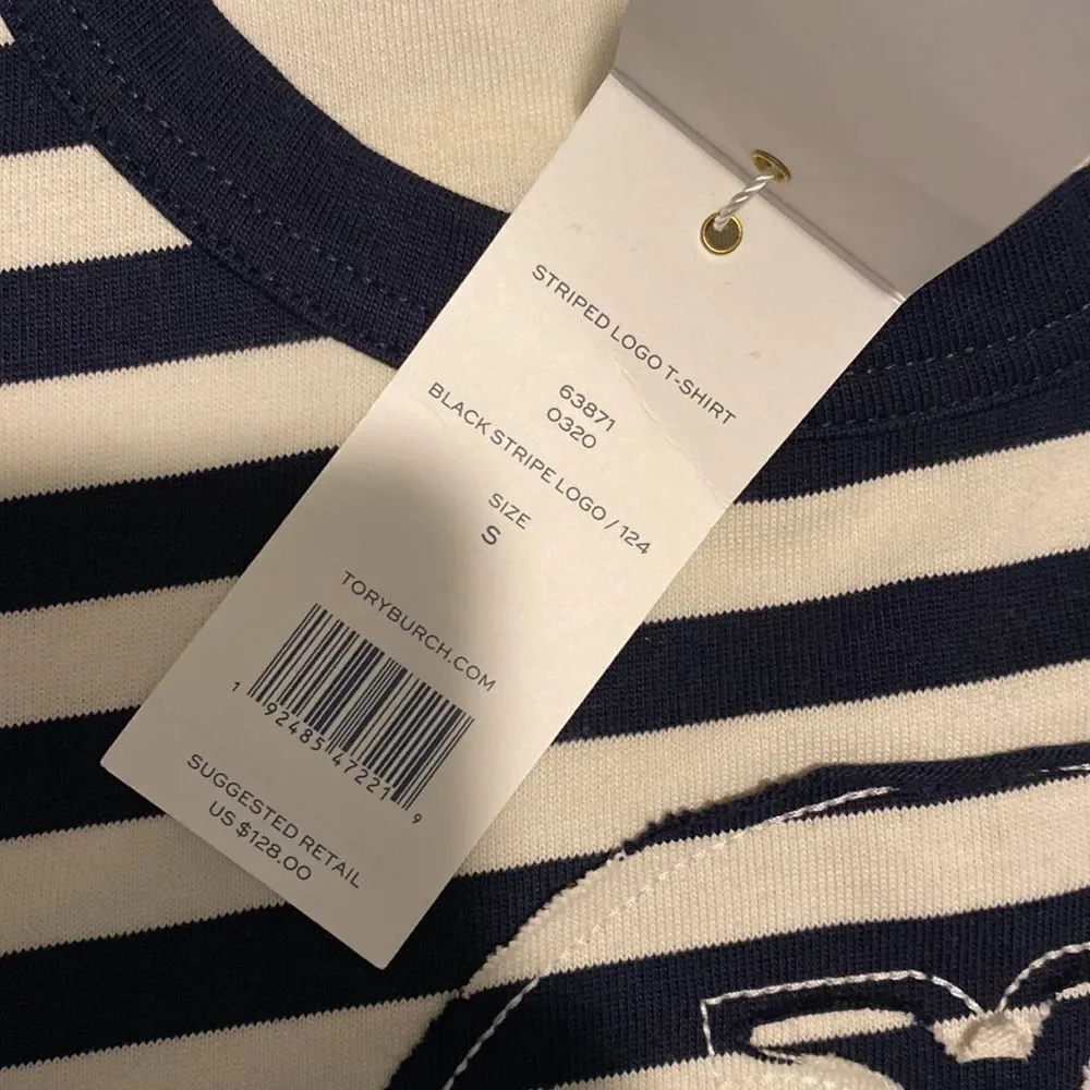 🎈SALE 🎈 Tory Burch Cotton t-shirt with Logo - Picture 7 of 12